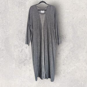 Flax Jeanne Engelhart Maxi Dress Large Linen Vtg Boho Cottagecore Lagenlook